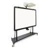 Interactive Board Mobile Stand With Projector Arm, 76w X 26d X 80h, Black