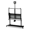 Interactive Board Mobile Stand With Projector Arm, 76w X 26d X 80h, Black