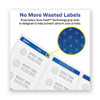 Permanent Laser Print-to-the-edge Id Labels W/surefeed, 2 1/2"dia, White, 300/pk