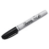 Brush Tip Permanent Marker, Medium, Black, Dozen