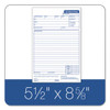 Snap-off Job Work Order Form, 5 2/3" X 8 5/8", Three-part Carbonless, 50 Forms