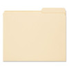 Reinforced Guide Height File Folders, 2/5-cut Tabs, Right Of Center, Letter Size, Manila, 100/box