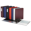 Economy Non-view Round Ring Binder, 3 Rings, 3" Capacity, 11 X 8.5, Burgundy