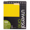 Deluxe Colored Top Tab File Folders, 1/3-cut Tabs, Letter Size, Yellowith Light Yellow, 100/box