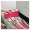 Reinforced Top Tab Colored File Folders, 1/3-cut Tabs, Legal Size, Red, 100/box