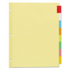 Plastic Insertable Dividers, 8-tab, Letter