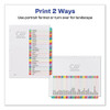Customizable Toc Ready Index Multicolor Dividers, 1-31, Letter Customizable Toc Ready Index Multicolor Dividers, 1-31, Letter