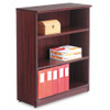 Alera Valencia Series Bookcase, Three-shelf, 31 3/4w X 14d X 39 3/8h, Mahogany