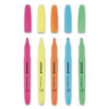 Pocket Highlighters, Chisel Tip, Assorted Colors, Dozen