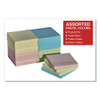 Self-stick Note Pads, 3" X 3", Pastel, 90-sheet, 24 Pads/pack