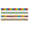 Terrific Trimmers Border, 2 1/4 X 39",  Bright On Black, Assorted, 48/set