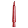 Chisel Tip Permanent Marker, Broad, Red, Dozen