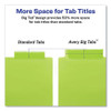 Insertable Big Tab Plastic 1-pocket Dividers, 8-tab, 11.13 X 9.25, Assorted, 1 Set