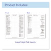 Sheet Protectors With Index Tabs, Clear Tabs, 2", 11 X 8 1/2, 8/st