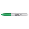 Fine Tip Permanent Marker, Green, Dozen