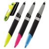 Flag + Highlighter & Pen, Chisel/conical Tip, Assorted Colors, 3/pack