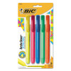 Brite Liner Retractable Highlighter, Chisel Tip, Assorted Colors, 5/set
