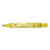 Marks A Lot Large Desk-style Permanent Marker, Broad Chisel Tip, Yellow, Dozen