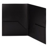 Frame View Poly Two-pocket Folder, 11 X 8.5, Clear/black, 5/pack