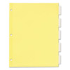 Plastic Insertable Dividers, 5-tab, Letter