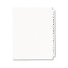 Preprinted Legal Exhibit Side Tab Index Dividers, Avery Style, 26-tab, A To Z, 11 X 8.5, White, 1 Set
