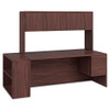 10700 Series Single 3/4 Right Pedestal Desk, 72w X 36d X 29.5h, Mahogany