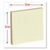 Self-stick Note Pads, 3 X 3, Yellow, 100-sheet, 12/pack