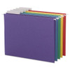 Color Hanging Folders With 1/3 Cut Tabs, Letter Size, 1/3-cut Tab, Blue, 25/box