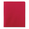Lockit Two-pocket Folder, Textured Paper, 11 X 8 1/2, Red, 25/box