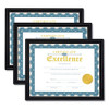 All Purpose Document Frame, 8 1/2 X 11 Insert, Black, 3/pack