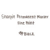 Fine Tip Permanent Marker, Black, 5/pack