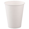 Single-sided Poly Paper Hot Cups, 8oz, White, 50/bag, 20 Bags/carton