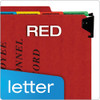 Hanging Style Personnel Folders, 1/3-cut Tabs, Center Position, Letter Size, Red Hanging Style Personnel Folders, 1/3-cut Tabs, Center Position, Letter Size, Red
