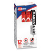 Marks A Lot Large Desk-style Permanent Marker, Broad Chisel Tip, Red, Dozen