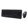 Akb-132cb Antimicrobial Multimedia Desktop Keyboard And Mouse, Usb, Black