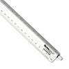 Adjustable Triangular Scale Aluminum Engineers Ruler, 12", Silver
