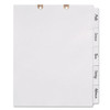 Write & Erase Tab Dividers For Classification Folders, 5-tab, Side Tab, Letter