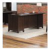 Enterprise Collection 72w Double Pedestal Desk, 70.13w X 28.63d X 29.75h, Mocha Cherry (box 1 Of 2)