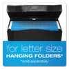 Portable Letter Size File Box, Letter Files, 13.5" X 10.25" X 10.88", Black Portable Letter Size File Box, Letter Files, 13.5" X 10.25" X 10.88", Black