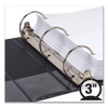 Earth's Choice Round Ring Reference Binder, 3 Rings, 3" Capacity, 11 X 8.5, Black