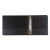 Earth's Choice Round Ring Reference Binder, 3 Rings, 3" Capacity, 11 X 8.5, Black
