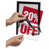 Duraframe Sign Holder, 5 1/2 X 8 1/2, Black Frame, 2/pack