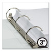 Earth's Choice Biobased Economy Round Ring View Binders, 3 Rings, 3" Capacity, 11 X 8.5, White