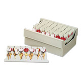 In-drawer Key Control, 56-key, Molded Plastic, Putty, 12 X 9 7/8 X 4 3/4