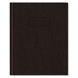 Ecologix Professional Notebook, Medium/college Rule, Black, 9.25 X 7.25, 75 Sheets