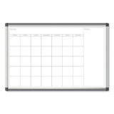 Pinit Magnetic Dry Erase Undated One Month Calendar, 36 X 24, White