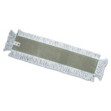Dust Mop Heads, Blended, White, 36 X 5, Cut-end, Blended Yarn, 12/carton