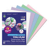Tru-ray Construction Paper, 76lb, 9 X 12, Assorted Pastel Colors, 50/pack