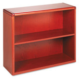 10700 Series Wood Bookcase, Two Shelf, 36w X 13 1/8d X 29 5/8h, Mahogany