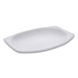Unlaminated Foam Dinnerware, Platter, Oval, 9 X 7, White, 800/carton